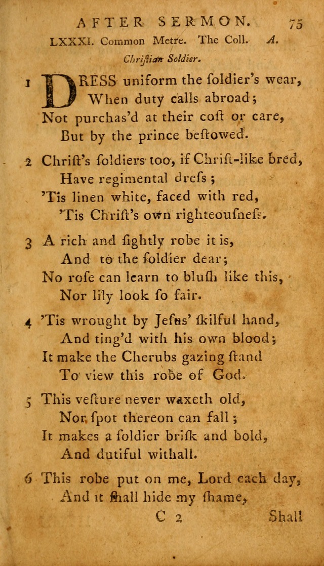 A Selection of Psalms and Hymns: done under the appointment of  the Philadelphian Association page 75