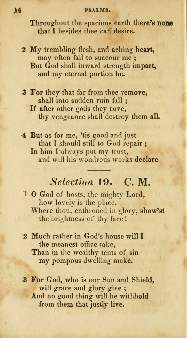 A Selection of Psalms and Hymns, for the use of Sunday Schools page 14