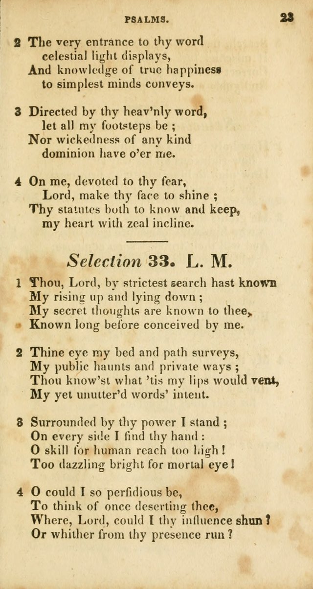 A Selection of Psalms and Hymns, for the use of Sunday Schools page 23