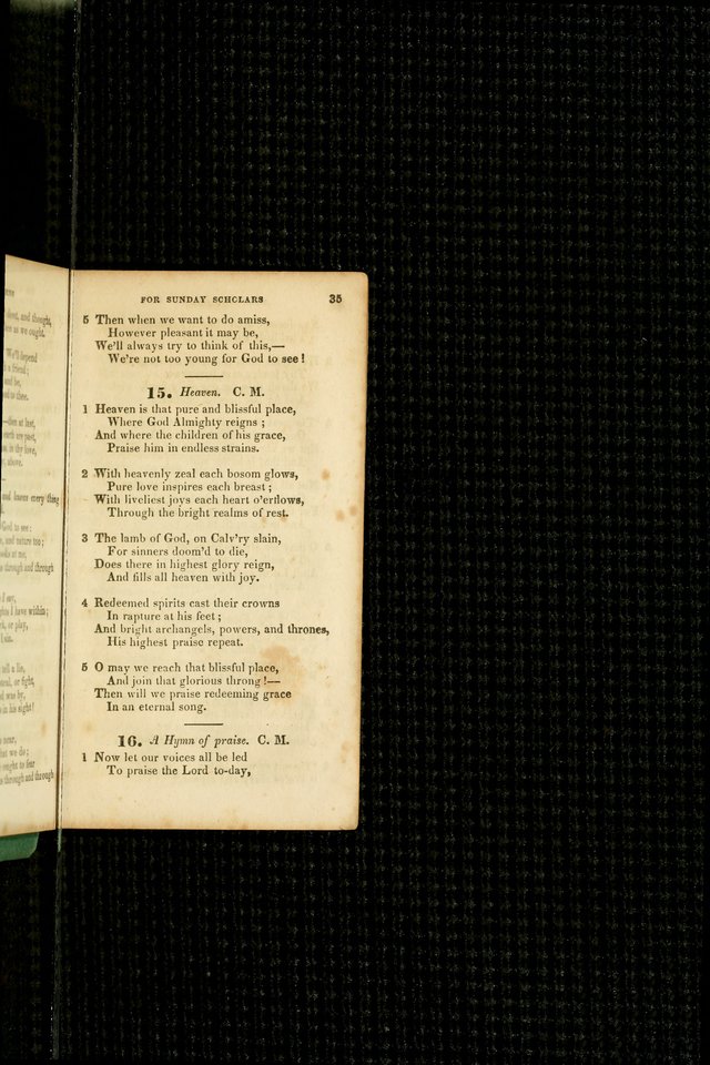 A Selection of Psalms and Hymns, for the use of Sunday Schools page 35