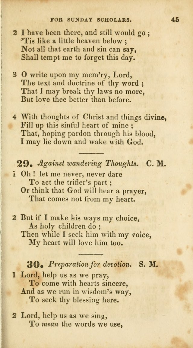 A Selection of Psalms and Hymns, for the use of Sunday Schools page 47