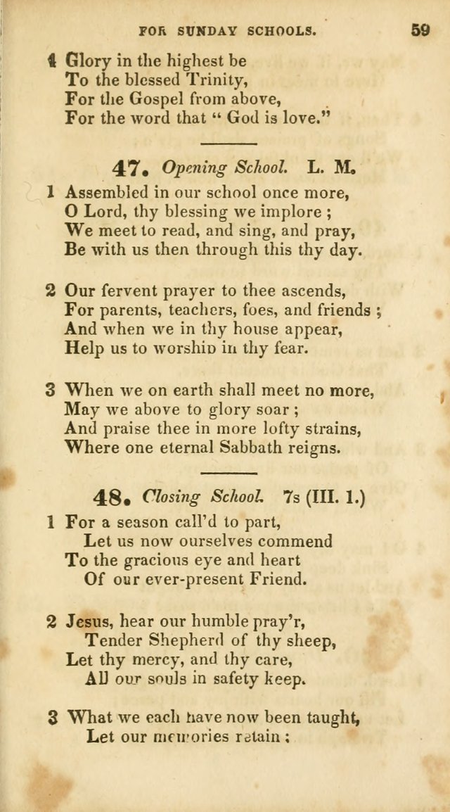 A Selection of Psalms and Hymns, for the use of Sunday Schools page 61