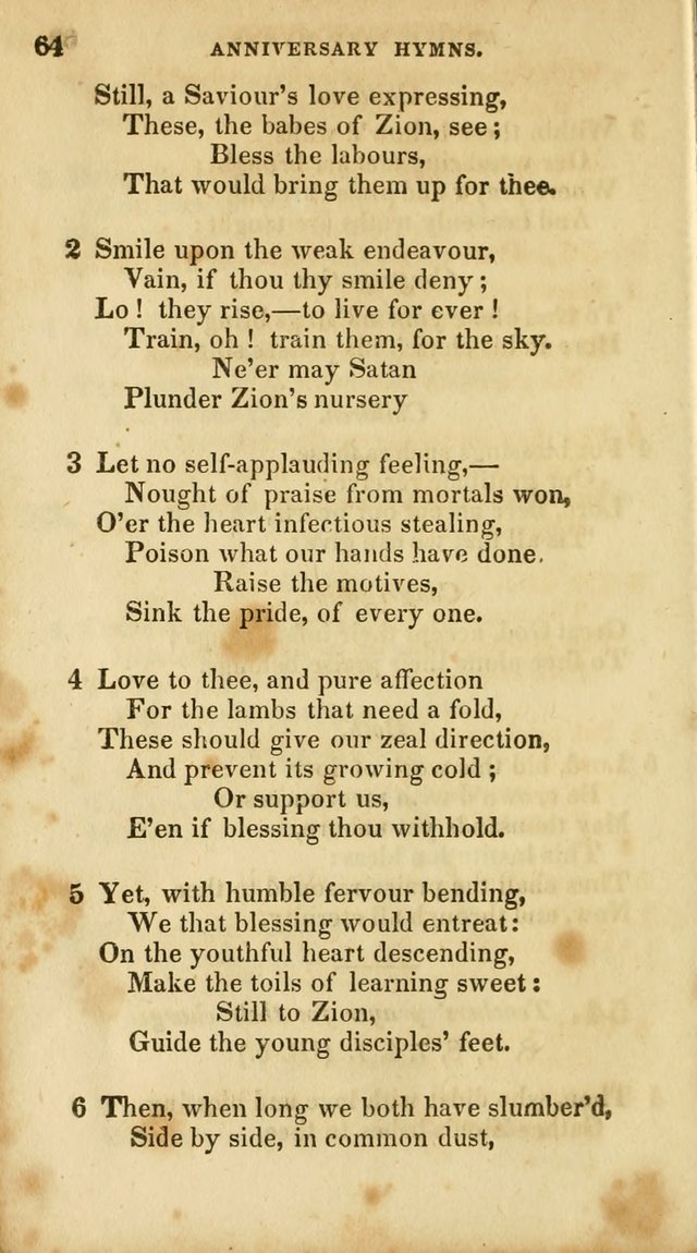 A Selection of Psalms and Hymns, for the use of Sunday Schools page 66