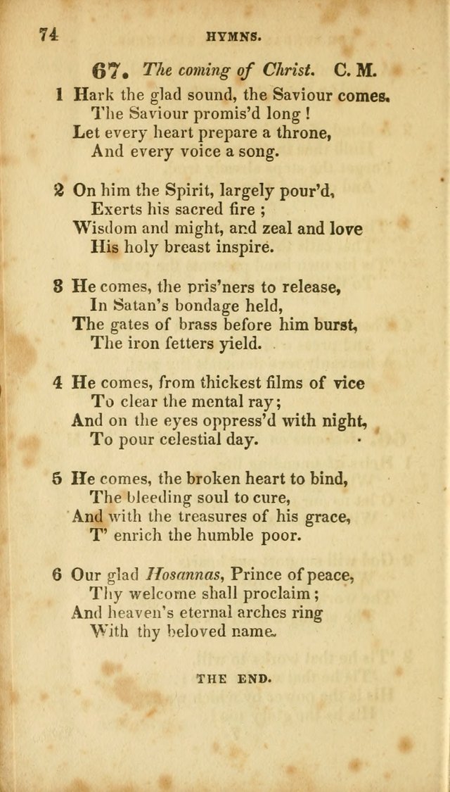 A Selection of Psalms and Hymns, for the use of Sunday Schools page 76