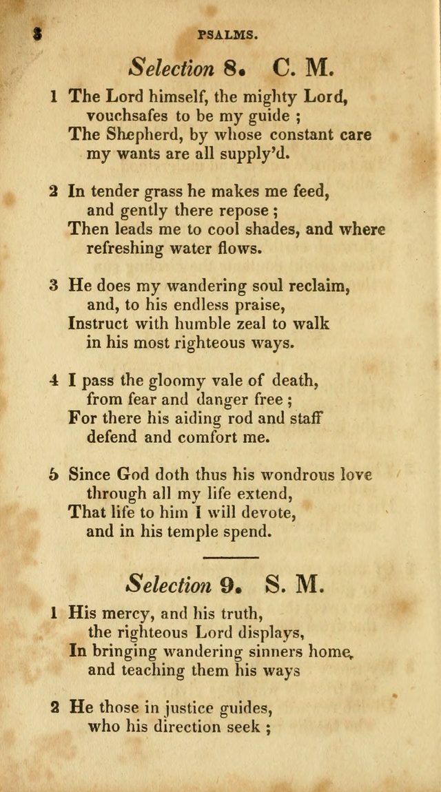 A Selection of Psalms and Hymns, for the use of Sunday Schools page 8