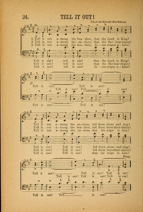 Songs of Peace, Love and Joy: for Sabbath Schools and Gospel Meetings page 24