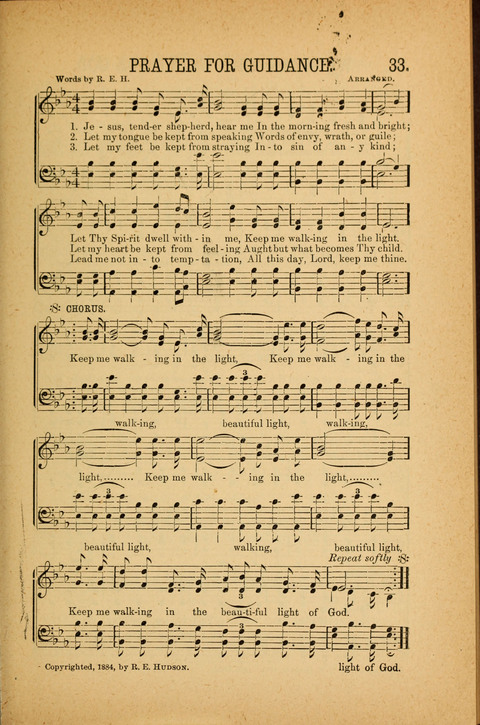 Songs of Peace, Love and Joy: for Sabbath Schools and Gospel Meetings page 33