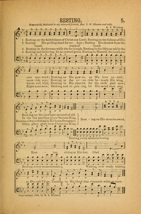 Songs of Peace, Love and Joy: for Sabbath Schools and Gospel Meetings page 5