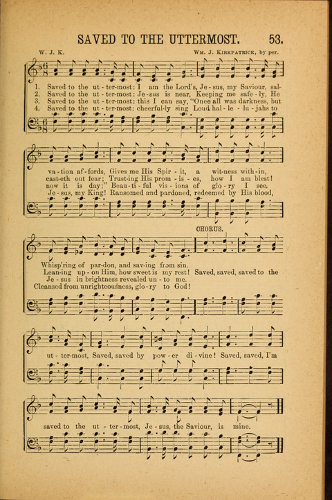 Songs of Peace, Love and Joy: for Sabbath Schools and Gospel Meetings page 53