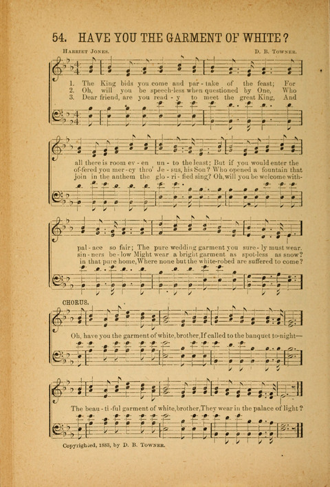 Songs of Peace, Love and Joy: for Sabbath Schools and Gospel Meetings page 54