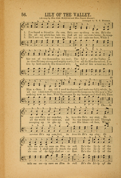 Songs of Peace, Love and Joy: for Sabbath Schools and Gospel Meetings page 56