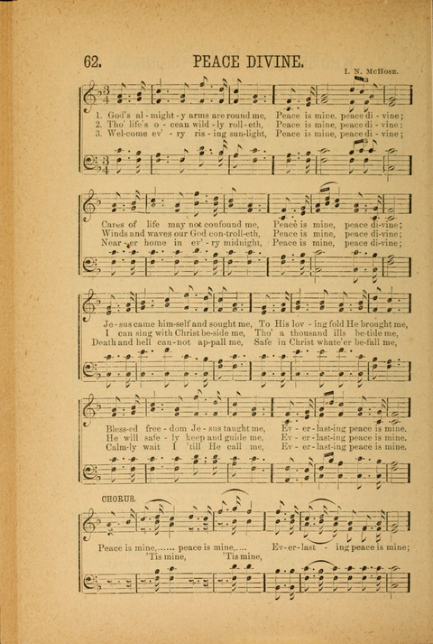 Songs of Peace, Love and Joy: for Sabbath Schools and Gospel Meetings page 62