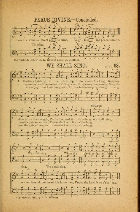 Songs of Peace, Love and Joy: for Sabbath Schools and Gospel Meetings page 63