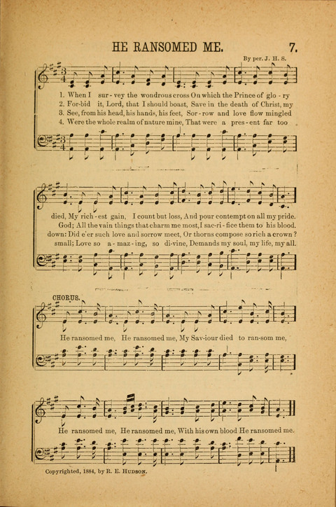 Songs of Peace, Love and Joy: for Sabbath Schools and Gospel Meetings page 7