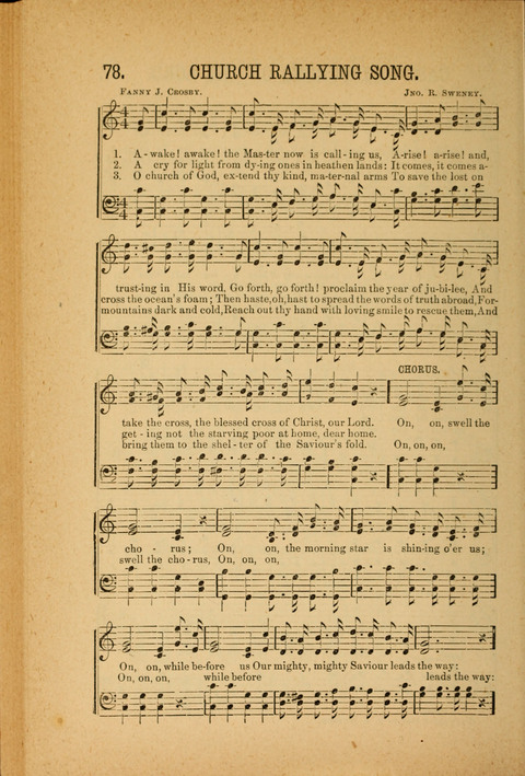 Songs of Peace, Love and Joy: for Sabbath Schools and Gospel Meetings page 78