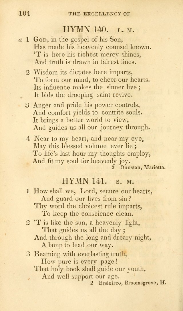 Sacred Poetry and Music Reconciled; or a Collection of Hymns, Original and Compiled page 109