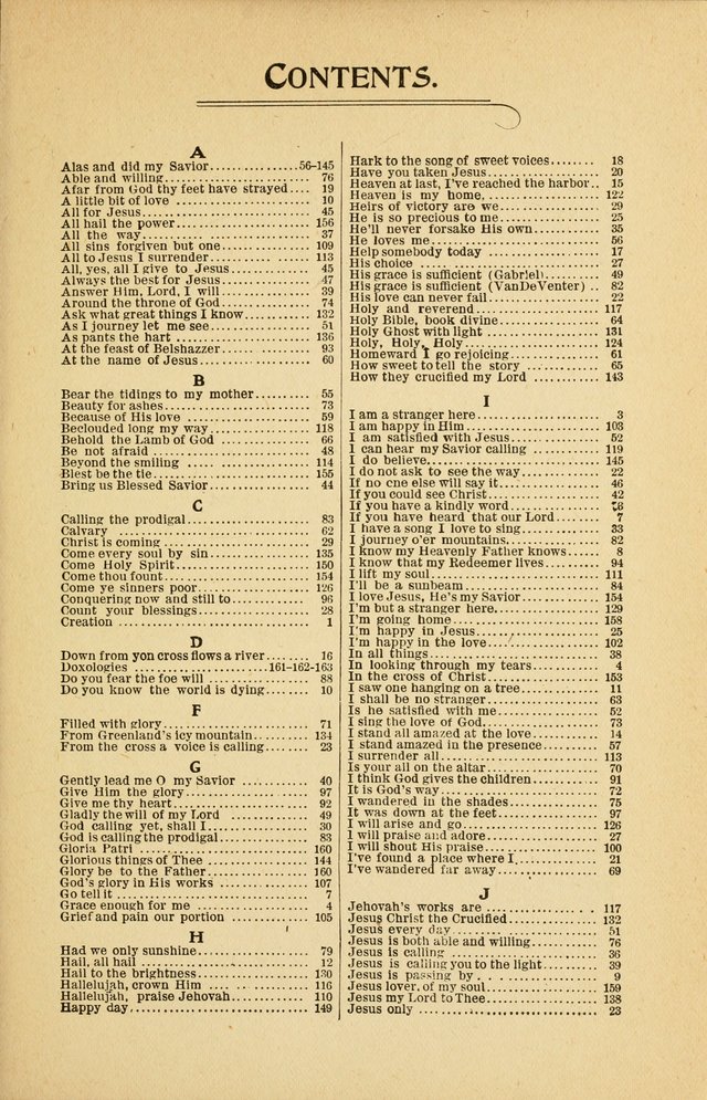 Songs of Praise: Number Two page vii