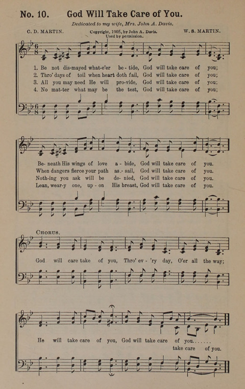 Sacred Praise: for Use in Gospel Meetings, Evangelistic Services ... page 10