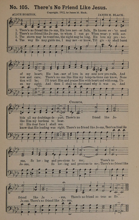 Sacred Praise: for Use in Gospel Meetings, Evangelistic Services ... page 105