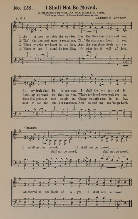 Sacred Praise: for Use in Gospel Meetings, Evangelistic Services ... page 128