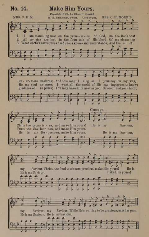 Sacred Praise: for Use in Gospel Meetings, Evangelistic Services ... page 14