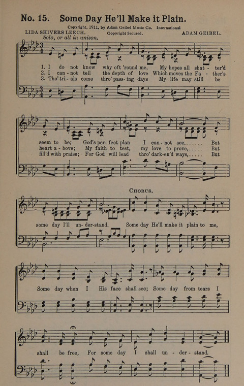 Sacred Praise: for Use in Gospel Meetings, Evangelistic Services ... page 15