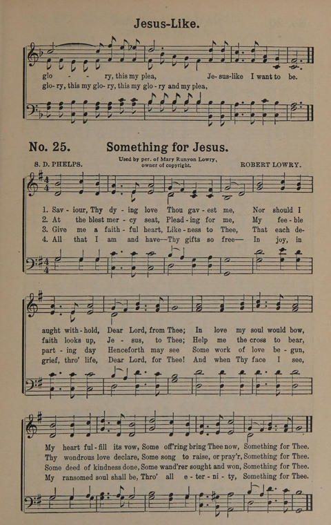 Sacred Praise: for Use in Gospel Meetings, Evangelistic Services ... page 25