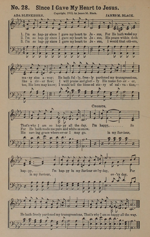 Sacred Praise: for Use in Gospel Meetings, Evangelistic Services ... page 28