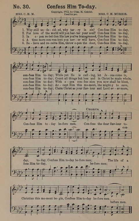 Sacred Praise: for Use in Gospel Meetings, Evangelistic Services ... page 30