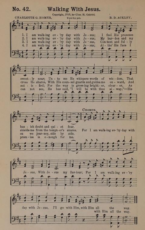 Sacred Praise: for Use in Gospel Meetings, Evangelistic Services ... page 42