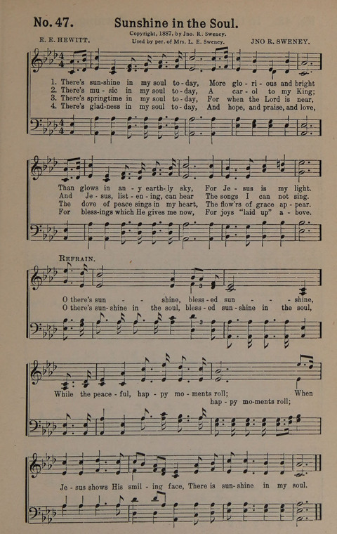 Sacred Praise: for Use in Gospel Meetings, Evangelistic Services ... page 47