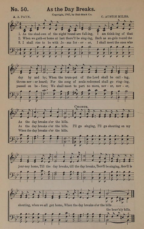 Sacred Praise: for Use in Gospel Meetings, Evangelistic Services ... page 50