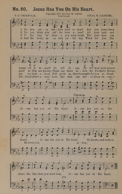 Sacred Praise: for Use in Gospel Meetings, Evangelistic Services ... page 60