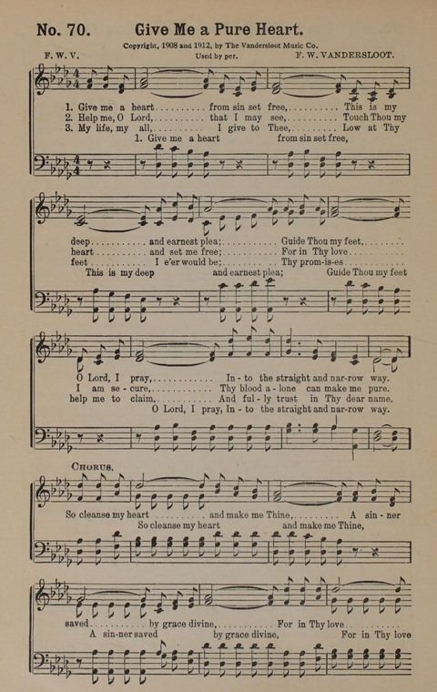 Sacred Praise: for Use in Gospel Meetings, Evangelistic Services ... page 70