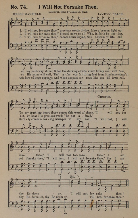 Sacred Praise: for Use in Gospel Meetings, Evangelistic Services ... page 74