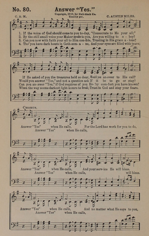 Sacred Praise: for Use in Gospel Meetings, Evangelistic Services ... page 80