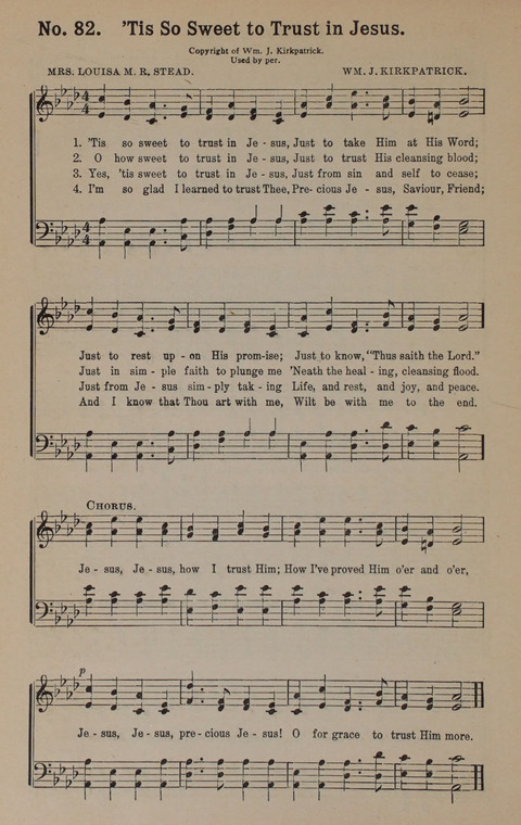 Sacred Praise: for Use in Gospel Meetings, Evangelistic Services ... page 82