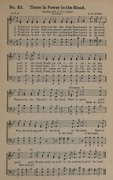 Sacred Praise: for Use in Gospel Meetings, Evangelistic Services ... page 83