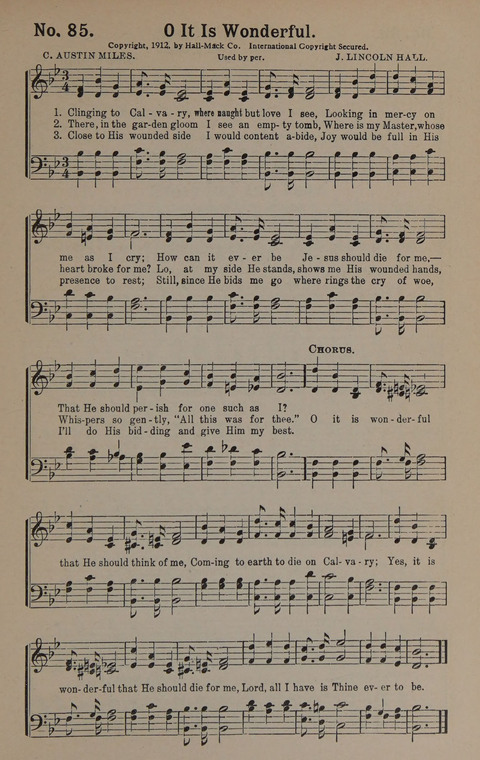 Sacred Praise: for Use in Gospel Meetings, Evangelistic Services ... page 85