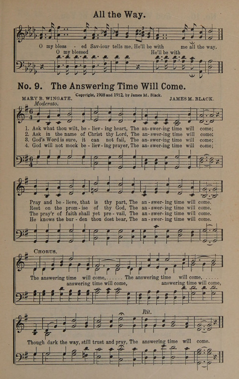 Sacred Praise: for Use in Gospel Meetings, Evangelistic Services ... page 9