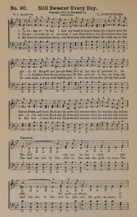 Sacred Praise: for Use in Gospel Meetings, Evangelistic Services ... page 90