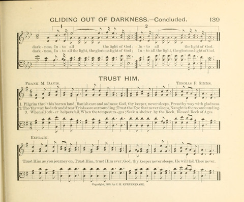 Sowing and Reaping: hymns, tunes and carols for the Snday school, prayer, praise and Gospel service page 139