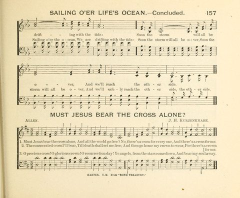 Sowing and Reaping: hymns, tunes and carols for the Snday school, prayer, praise and Gospel service page 157