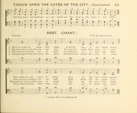 Sowing and Reaping: hymns, tunes and carols for the Snday school, prayer, praise and Gospel service page 53