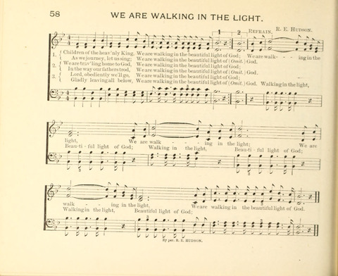 Sowing and Reaping: hymns, tunes and carols for the Snday school, prayer, praise and Gospel service page 58