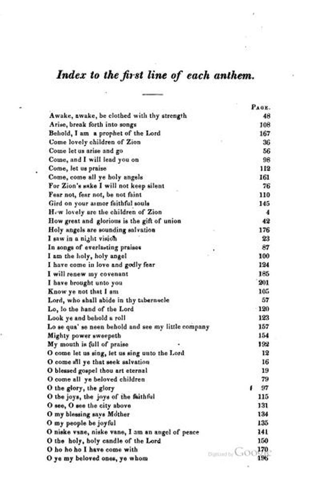 A Sacred Repository of Anthems and Hymns page xviii