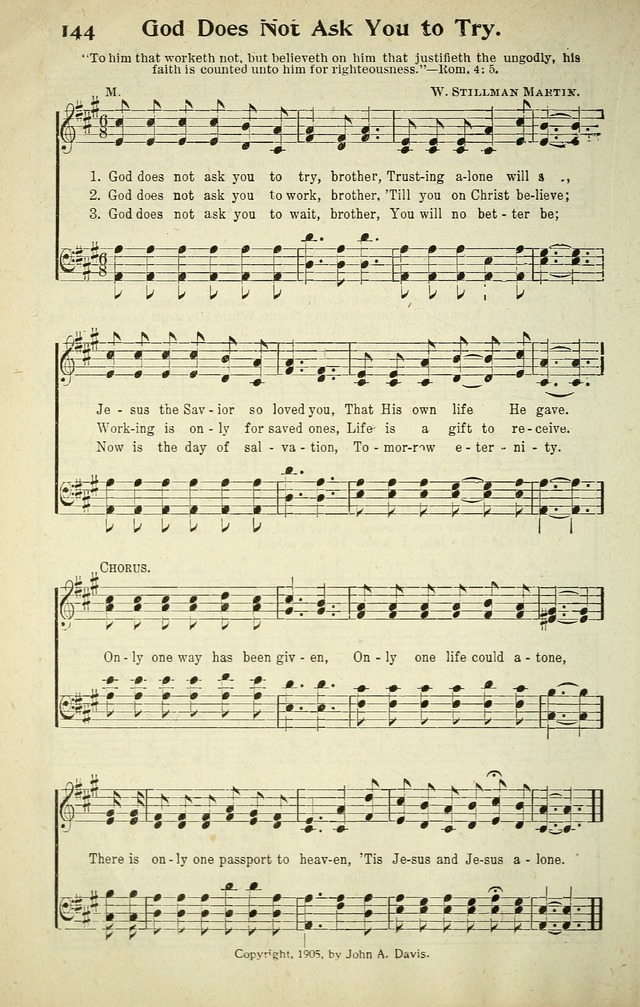 Songs of Redemption and Praise. Rev. page 142