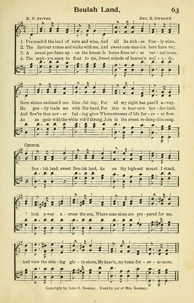 Songs of Redemption and Praise. Rev. page 61