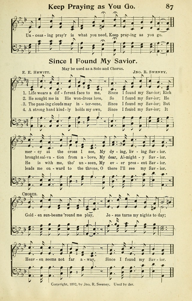 Songs of Redemption and Praise. Rev. page 85