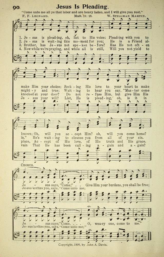 Songs of Redemption and Praise. Rev. page 88